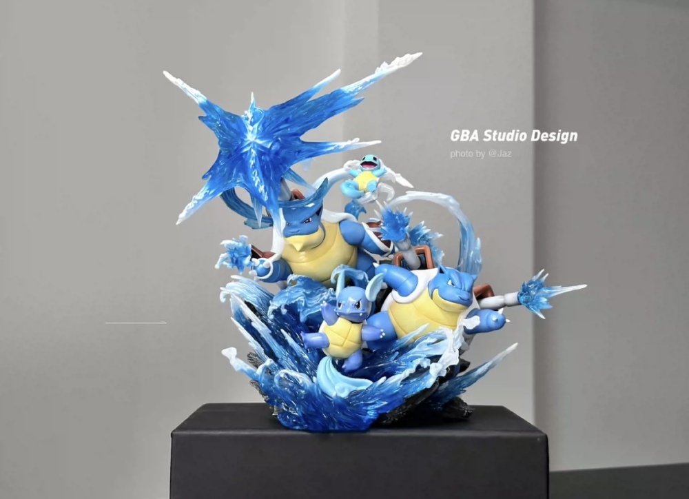 GBA Studio - Blastoise Evolution - Pokemon Resin Statue