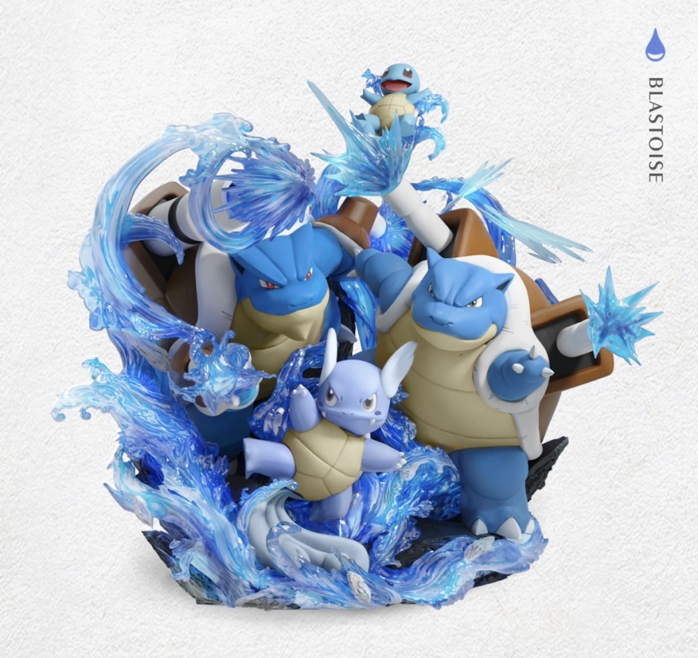 GBA Studio - Blastoise Evolution - Pokemon Resin Statue