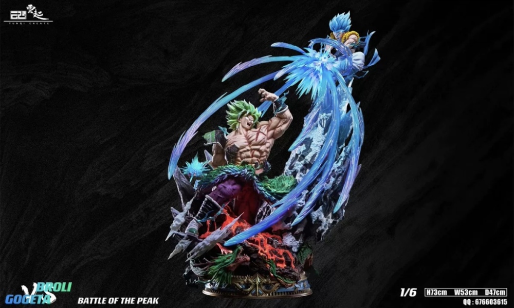 [In Stock] YunQi Studio - Gogeta VS Broly - Dragon Ball Resin Statue
