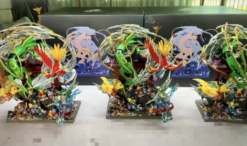 AM Studio - Rayquaza x Ho oh Dragon Year Edition - Pokemon Resin Statue