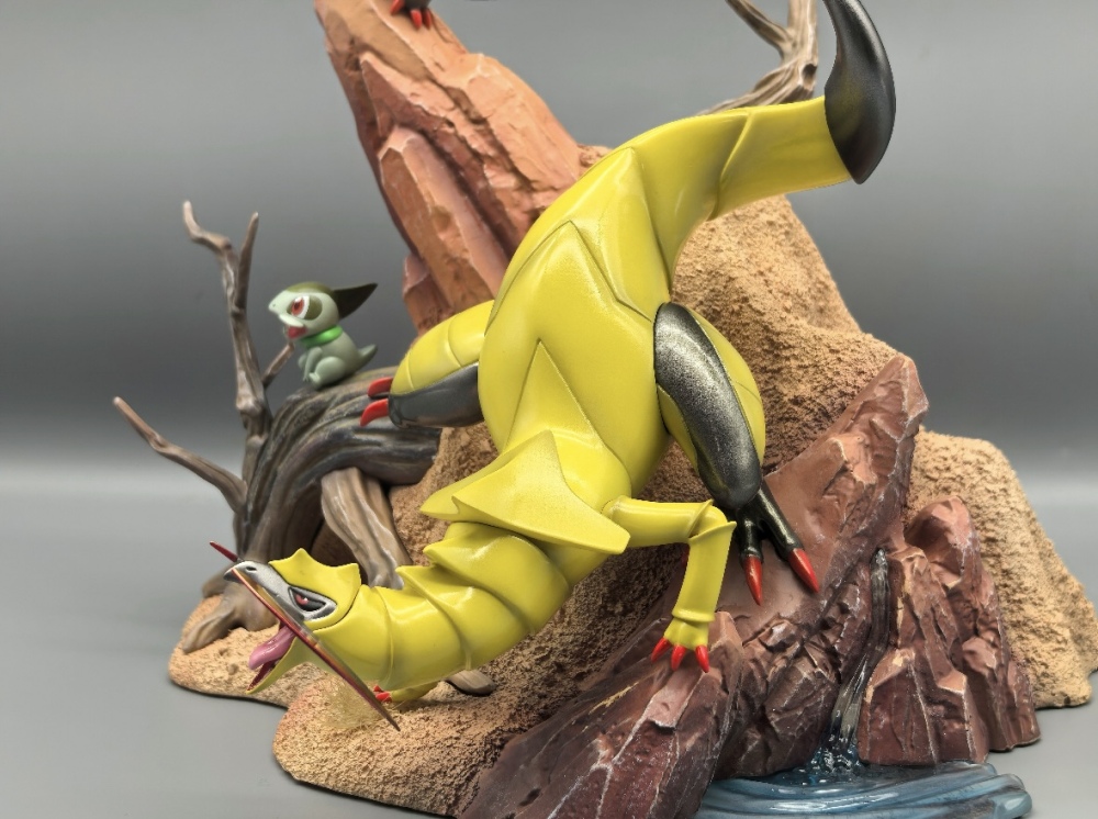 ES Studio - Haxorus Evolution - Pokemon Resin Statue
