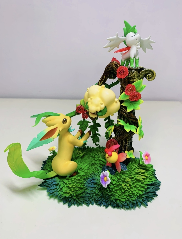 Kipi Studio - Leafeon Ecology - Pokemon Resin Statue