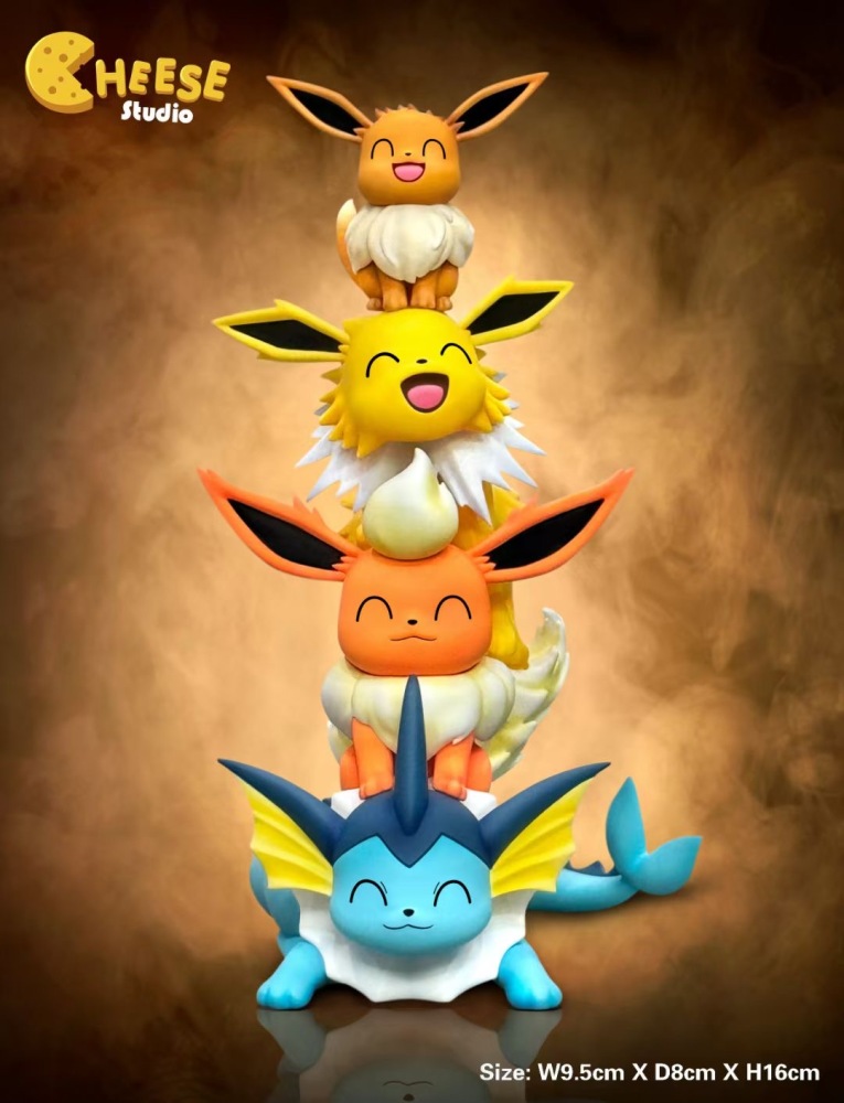 Cheese Studio - Eevee Evolution - Pokemon Resin Statue