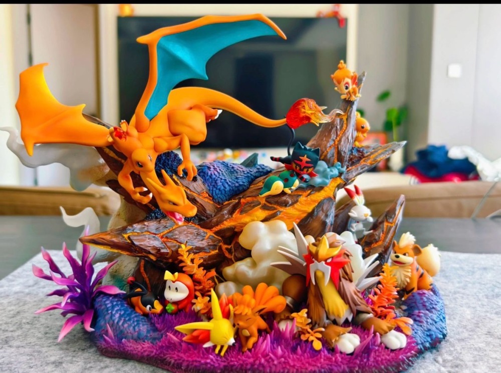PC House - Entei x Fire Type - Pokemon Resin Statue