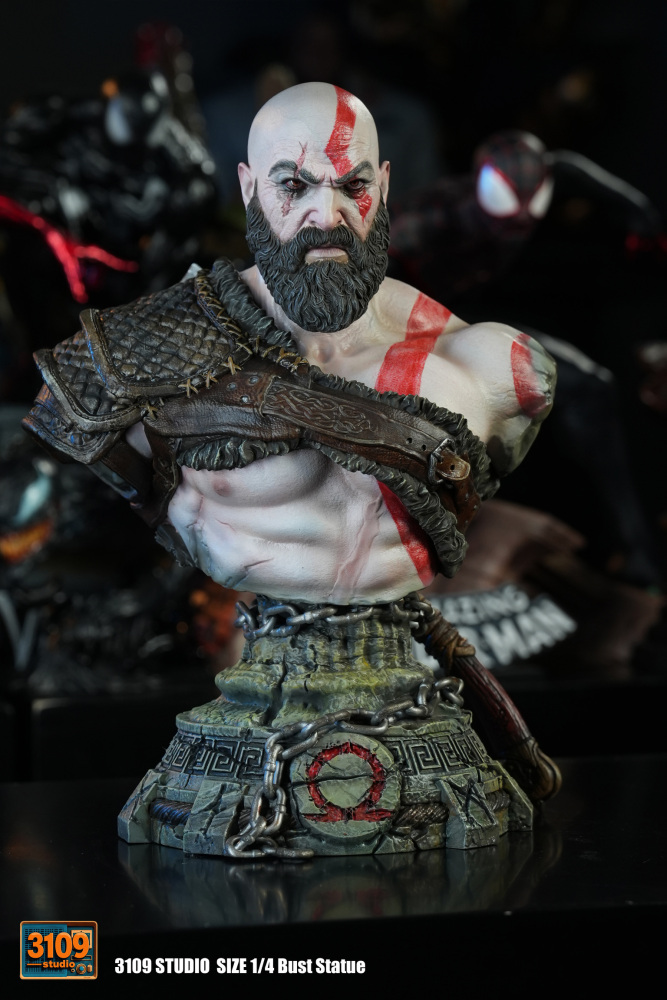 [Preorder] 3109 Studio - Kratos Bust - God Of War Resin Statue
