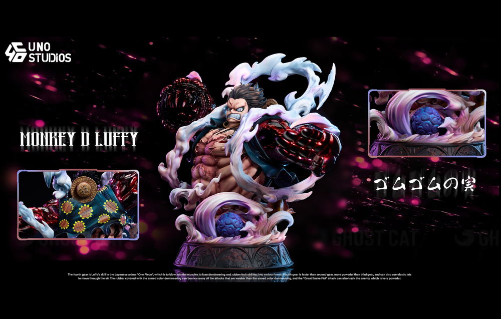 Uno Studio - Gear 4 Luffy Bust - One Piece Resin Statue