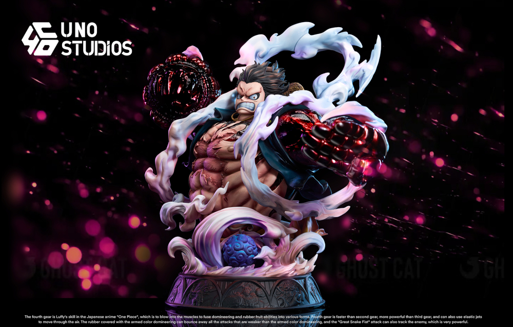 Uno Studio - Gear 4 Luffy Bust - One Piece Resin Statue