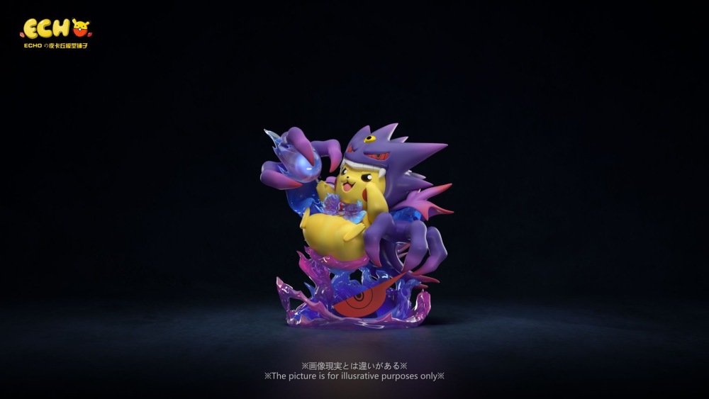 Echo Studio - Pikachu Cosplay Mega Gengar - Pokemon Resin Statue