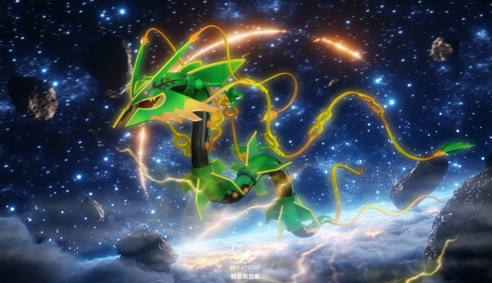 Bee Studio - Mega Rayquaza - Pokemon Resin Statue