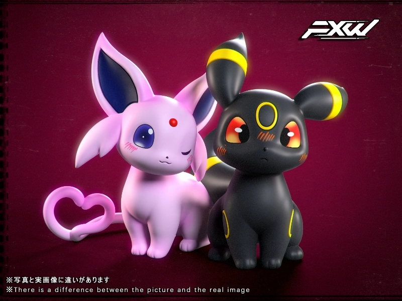 FXW Studio - Espeon x Umbreon - Pokemon Resin Statue