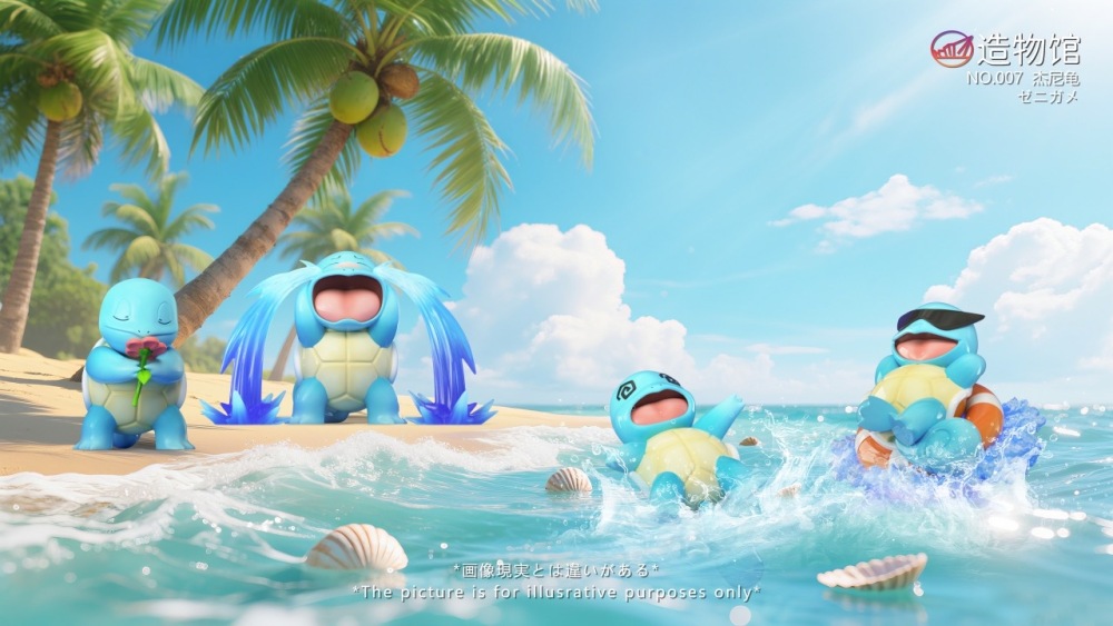 ZWG Studio - Squirtle x4 - Pokemon Resin Statue