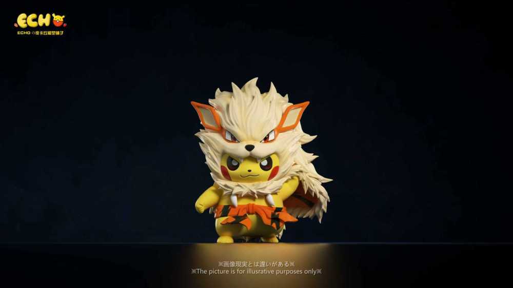 Echo Studio - Pikachu Cosplay Arcanine - Pokemon Resin Statue
