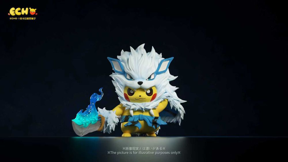 Echo Studio - Pikachu Cosplay Arcanine - Pokemon Resin Statue