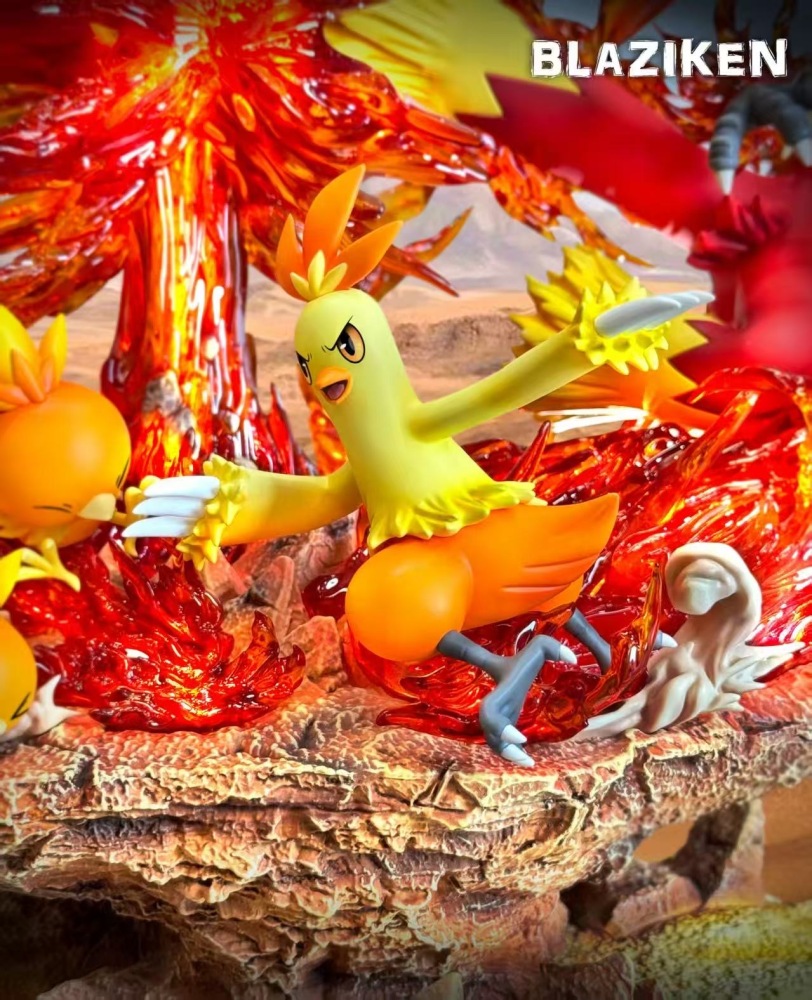 Ppap Studio - Blaziken Evolution - Pokemon Resin Statue