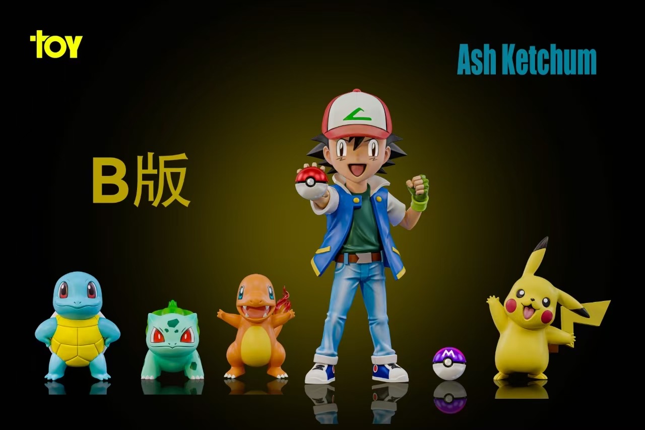 Toy Studio - Ash x Kanto Starters - Pokemon Resin Statue