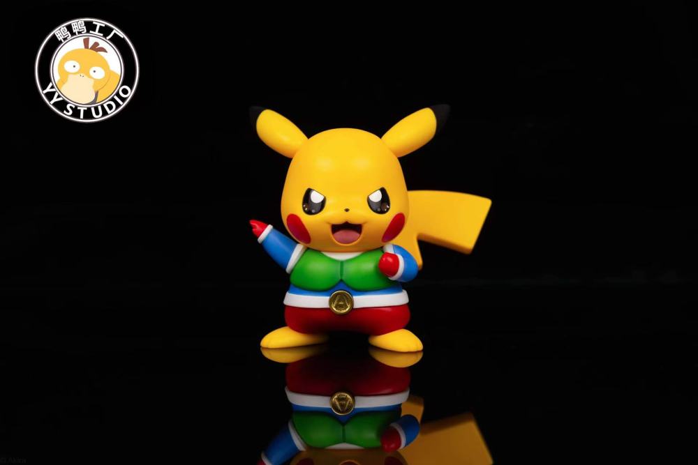 YY Studio - Pikachu x Psyduck Cosplay Action Mask - Pokemon Resin Statue
