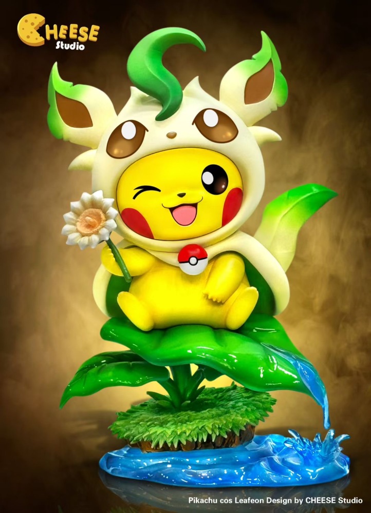 Cheese Studio - Pikachu Cosplay Leafeon - Pokemon Resin Statue