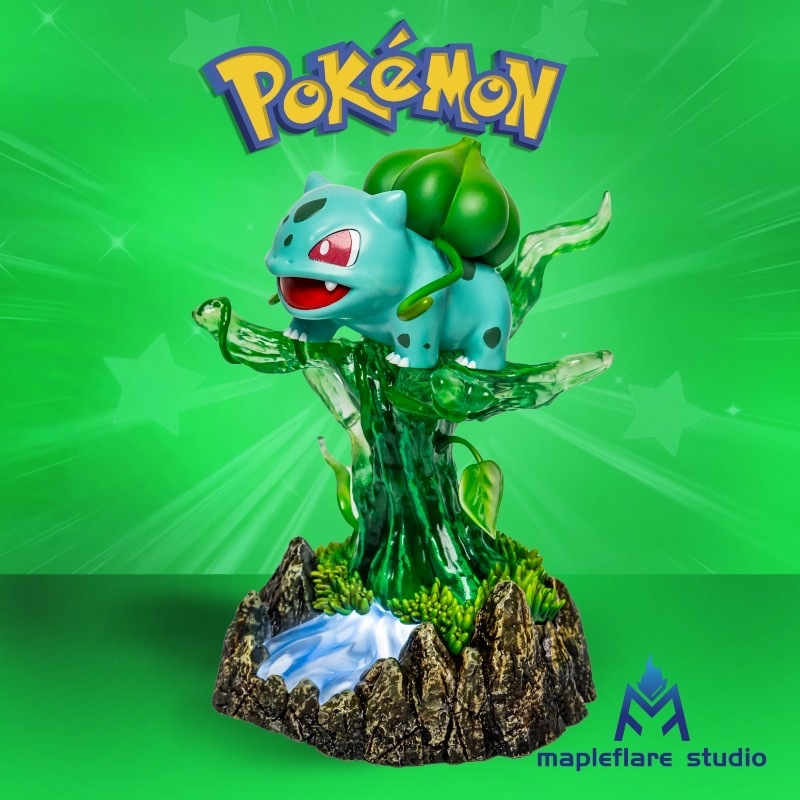 Mapleflare Studio - Bulbasaur Lamp - Pokemon Resin Statue