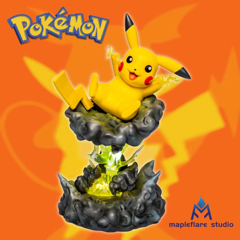 Mapleflare Studio - Pikachu Lamp- Pokemon Resin Statue