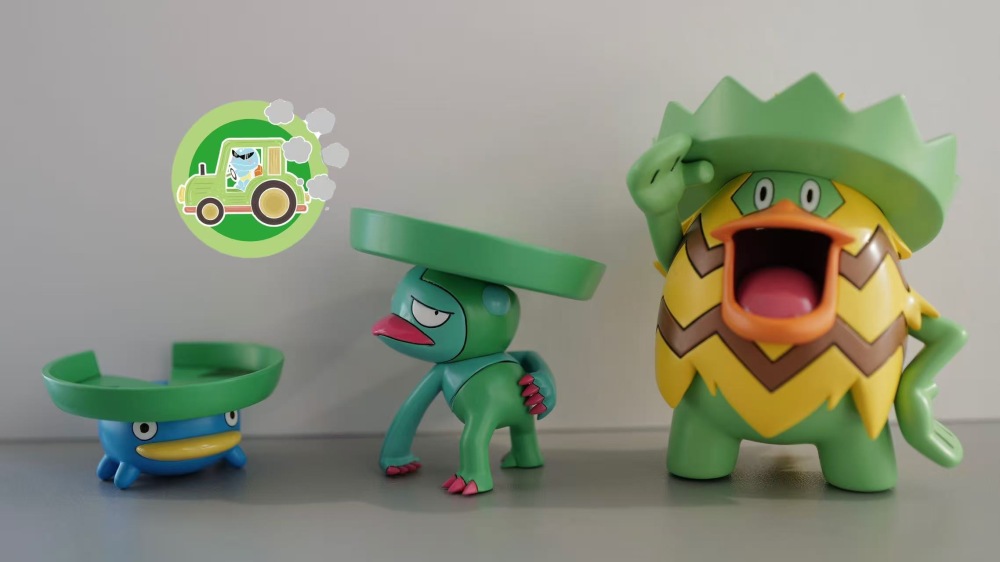Turtle Tractor Studio - Ludicolo Evolution - Pokemon Scale World
