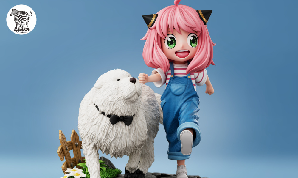 [Preorder] Zebra Studio - Anya x Bond Looking Left - Spy x Family Resin Statue