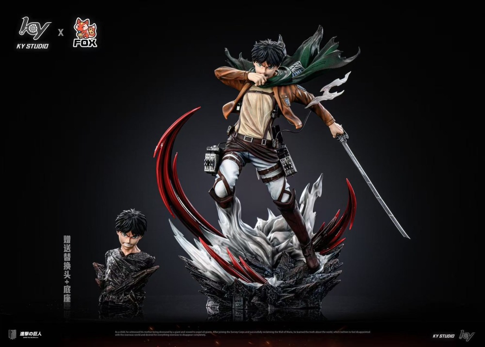 [Preorder] Ky x Fox Studio - Eren Jaeger - Attack On Titan Resin Statue