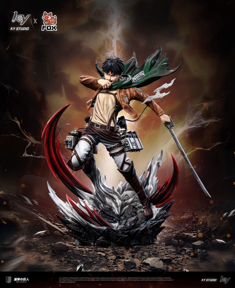 [Preorder] Ky x Fox Studio - Eren Jaeger - Attack On Titan Resin Statue