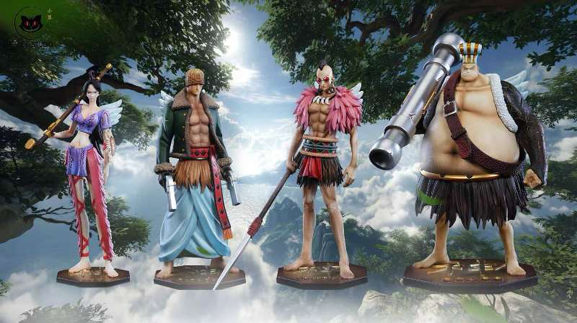 Studio Raki Black Studio - Kamakiri x Genbo x Braham x Raki - One Piece Resin Statue