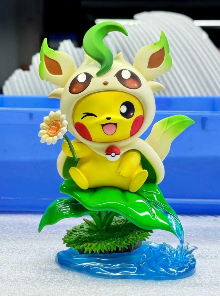 Cheese Studio - Pikachu Cosplay Leafeon - Pokemon Resin Statue