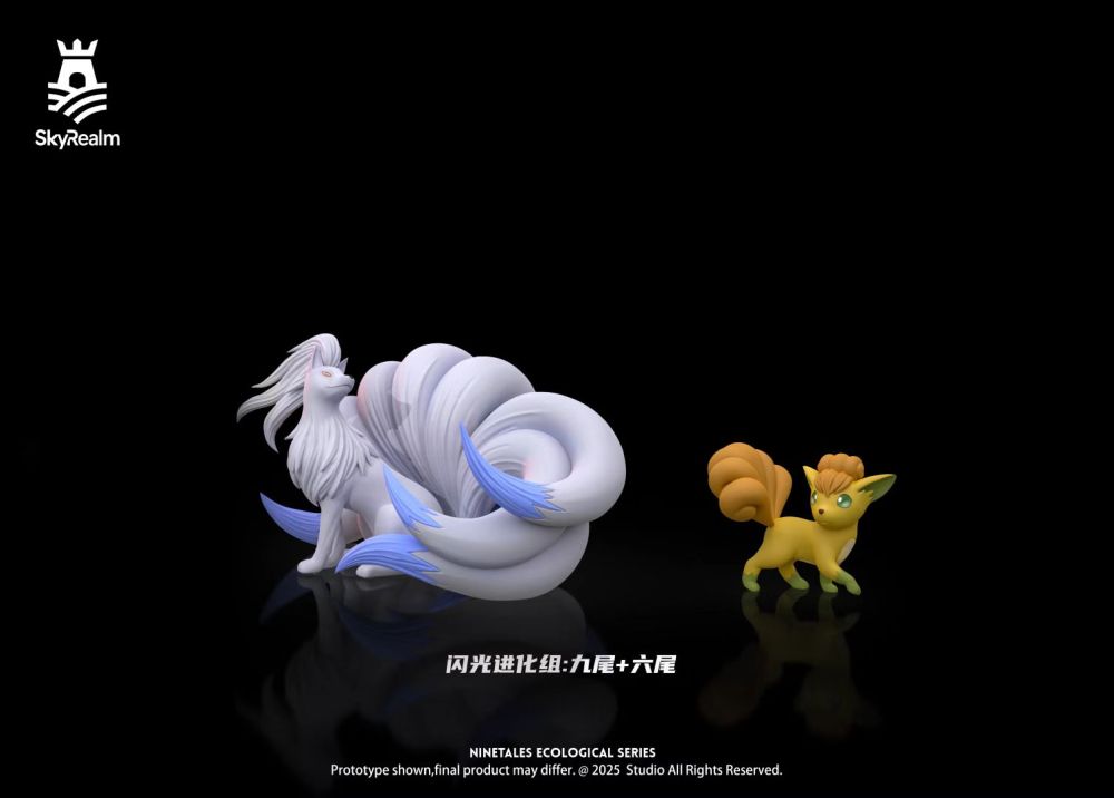 Sky Realm Studio - Vulpix x Ninetales - Pokemon Resin Statue