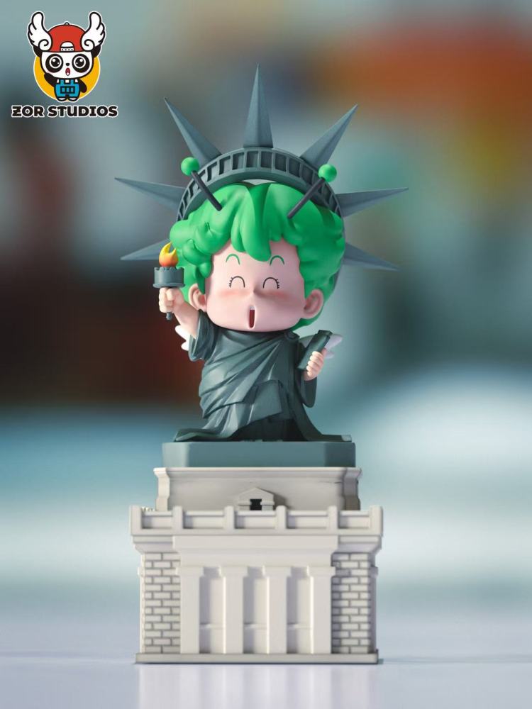 [Preorder] Zor Studio - Penguin Village Statue of Liberty Arale Trio - Dr Slump Resin Statue