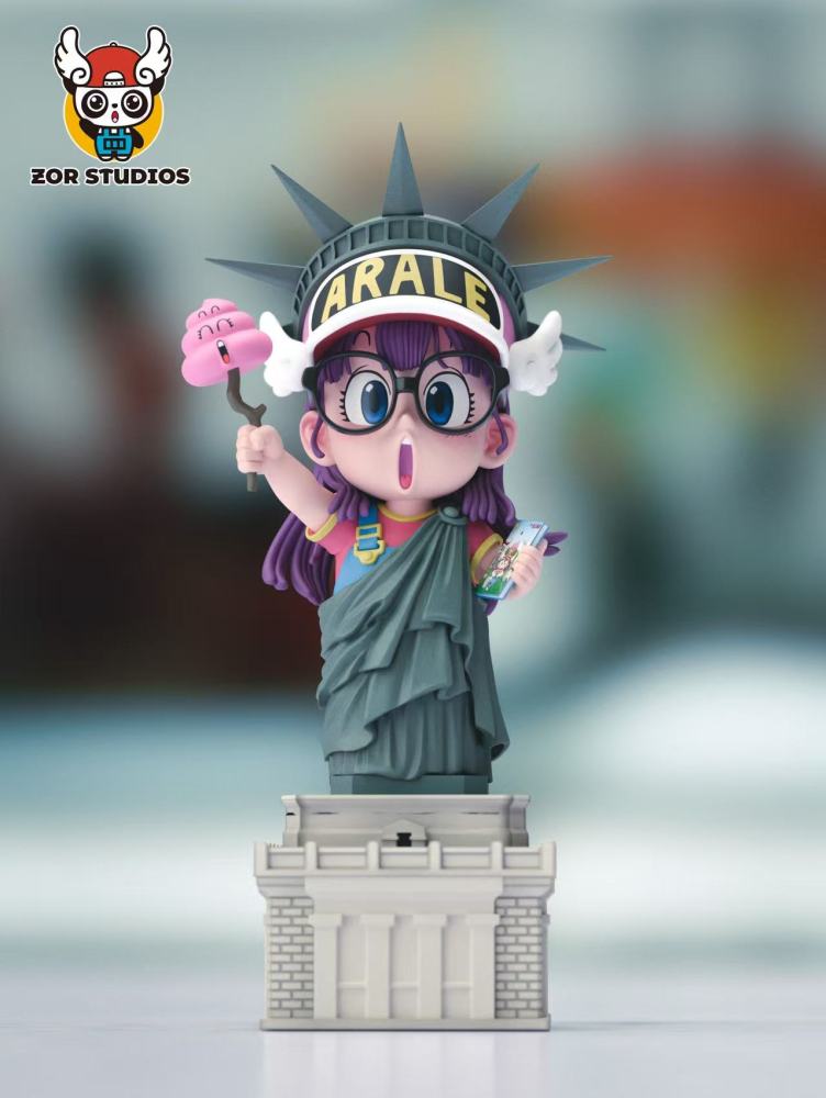 [Preorder] Zor Studio - Penguin Village Statue of Liberty Arale Trio - Dr Slump Resin Statue