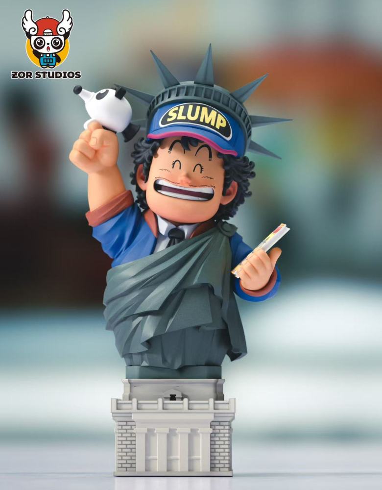 [Preorder] Zor Studio - Penguin Village Statue of Liberty Arale Trio - Dr Slump Resin Statue
