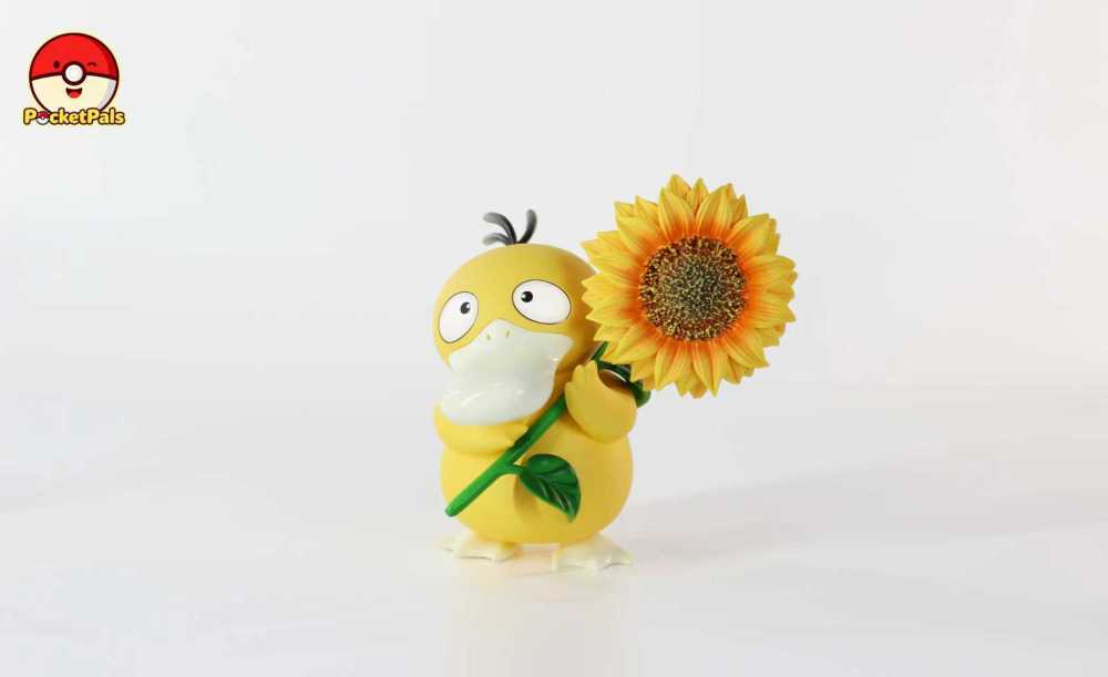 PocketPals Studio - Sunflower Psyduck - Pokemon Resin Statue