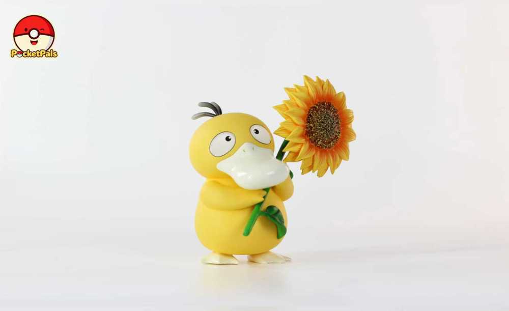 PocketPals Studio - Sunflower Psyduck - Pokemon Resin Statue