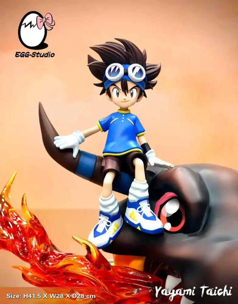 Egg Studio - Taichi Yagami x Greymon - Digimon Resin Statue