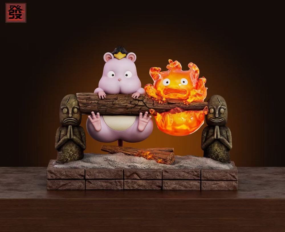 [Preorder] Fa Studio - Boh x Calcifer - Howls Moving Castle Resin Statue