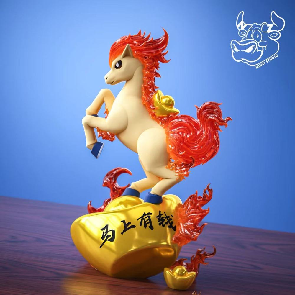 Niuzi Studio - Fortune Ponyta - Pokemon Resin Statue
