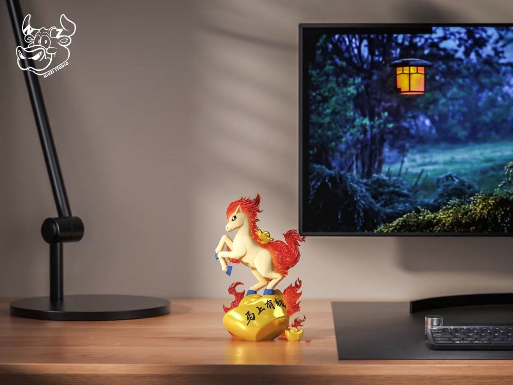 Niuzi Studio - Fortune Ponyta - Pokemon Resin Statue