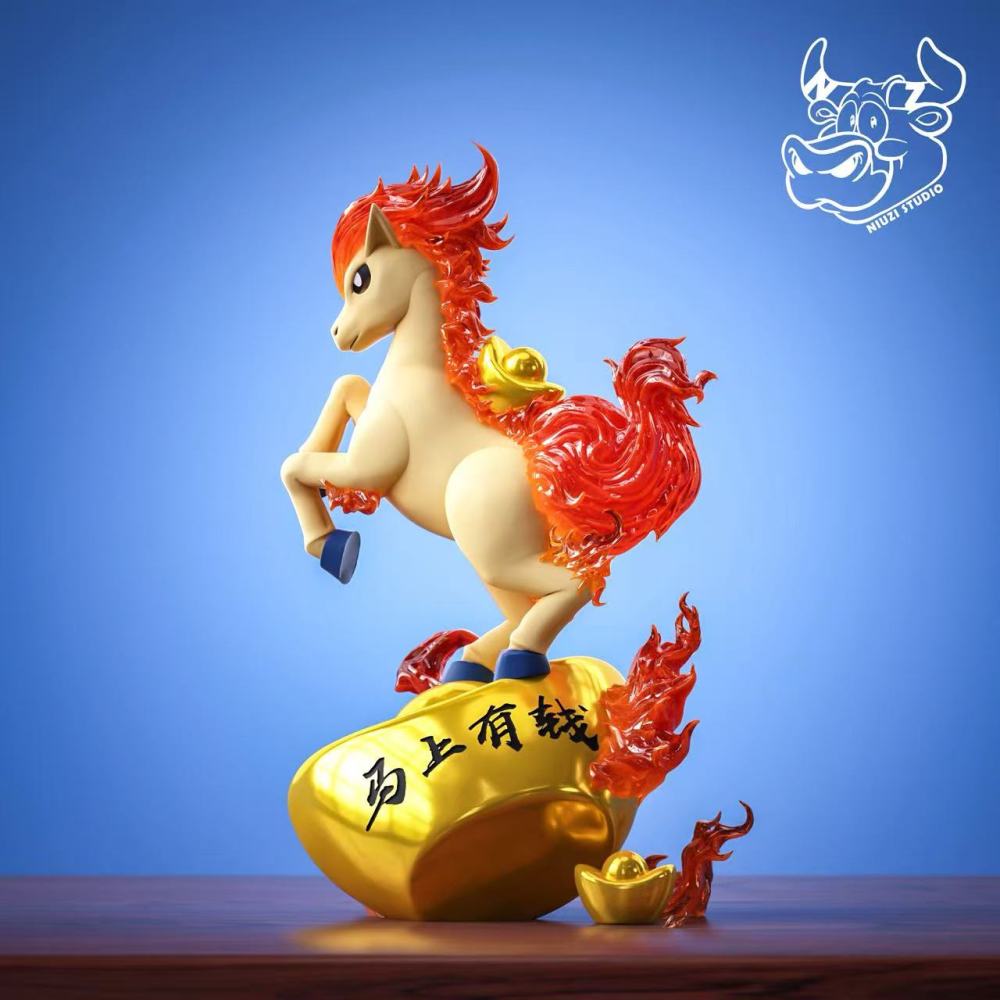 Niuzi Studio - Fortune Ponyta - Pokemon Resin Statue