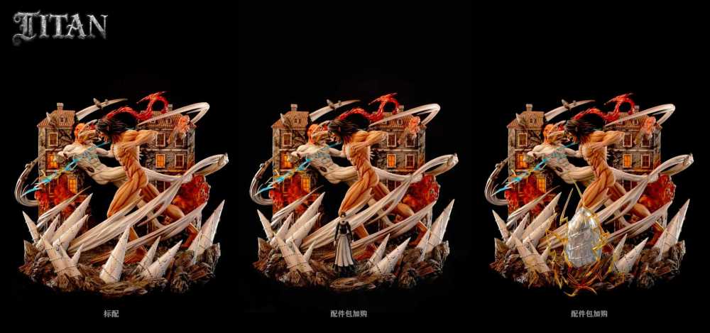 [Preorder] Titan Studio - Hammer Titan x Attack Titan - Attack On Titan Resin Statue