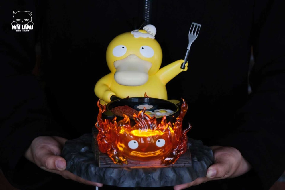MMLand Studio - Psyduck x Calcifer - Pokemon Resin Staue