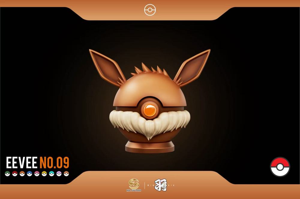 HZ Studio - Eevee PokeBall - Pokemon Items