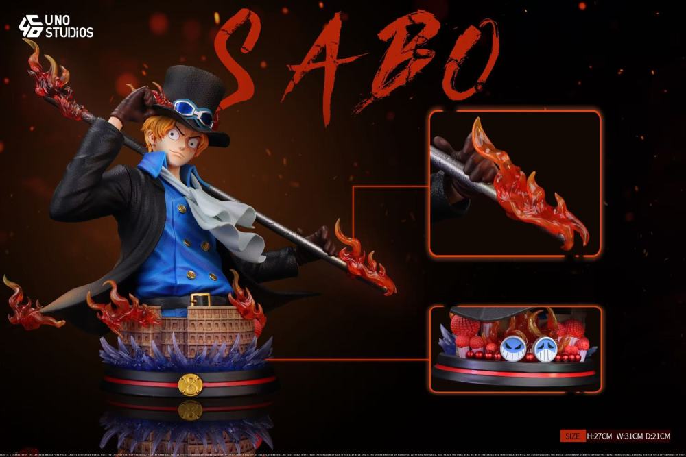 [Preorder] Uno Studio - Sabo Bust - One Piece Resin Statue