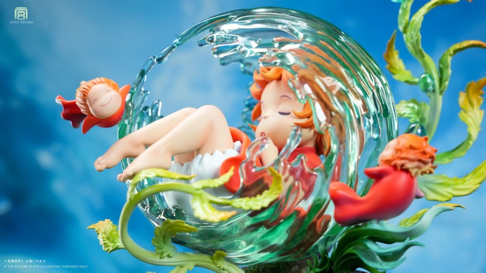 [Preorder] Kyuu Studio - Ponyo Ecology Scene - Gake No Ue No Ponyo Resin Statue