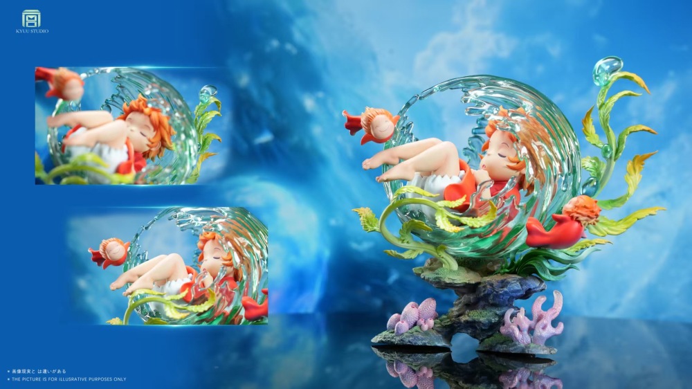 [Preorder] Kyuu Studio - Ponyo Ecology Scene - Gake No Ue No Ponyo Resin Statue