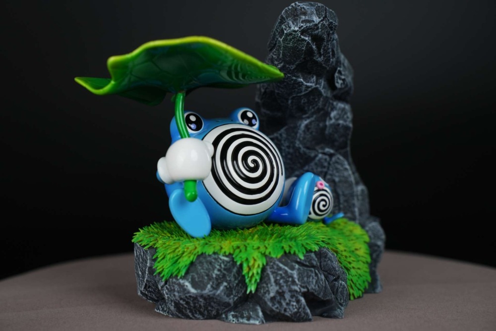 02 Studio - Poliwag x Poliwhirl Ecology Scene - Pokemon Resin Statue
