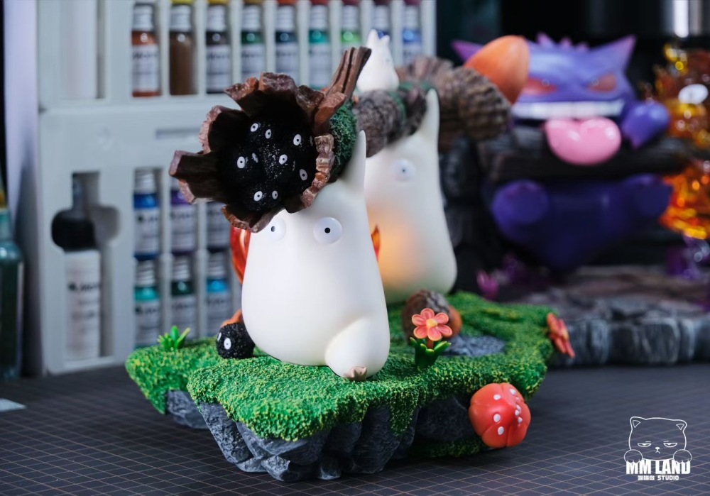 [Preorder] MMLand Studio - Calcifer x Totoro - Howls Moving Castle Resin Statue