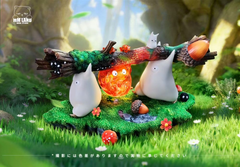 [Preorder] MMLand Studio - Calcifer x Totoro - Howls Moving Castle Resin Statue
