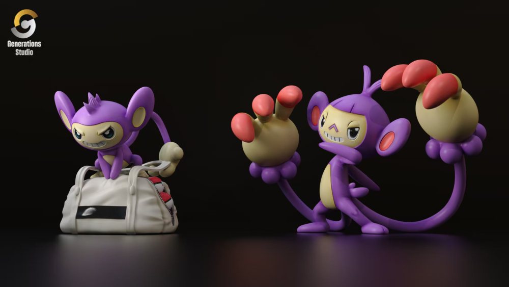 Generations Studio - Aipom x Ambipom - Pokemon Scale World
